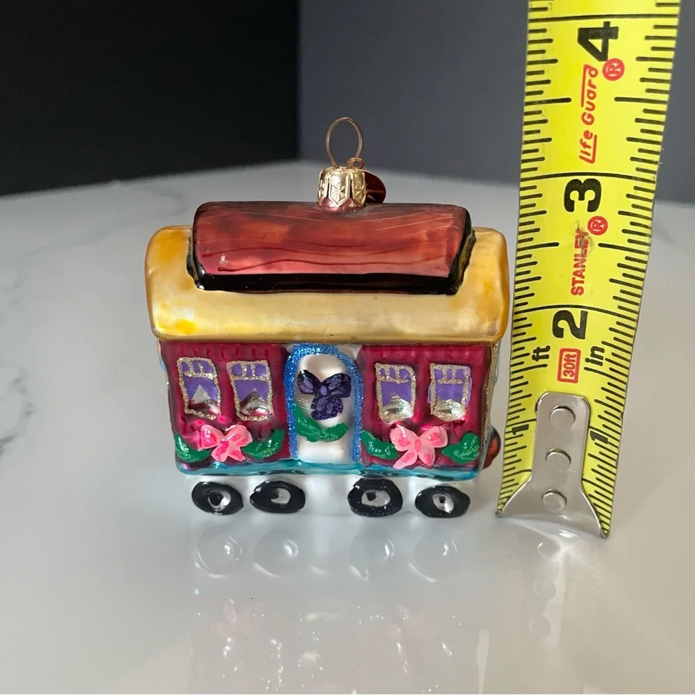North Pole Express Train Car Ornament by Christopher Radko
